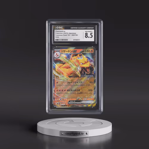 2023 Pokémon Card 151 #006/165 Charizard ex - Holo (CGC 8.5 NM-MT+)