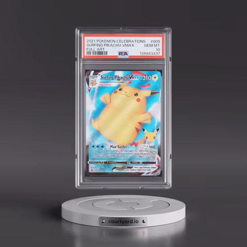 2021 Pokémon Celebrations #009 Surfing Pikachu Vmax - Full Art (PSA 10 GEM MINT)