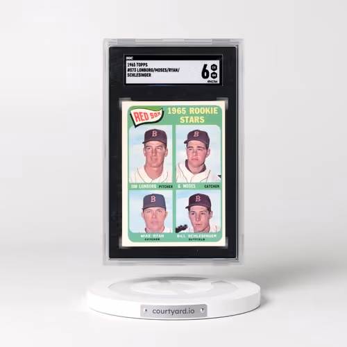 1965 Topps #573 Lonborg/Moses/Ryan/Schlesinger (SGC 6 EX-MT)