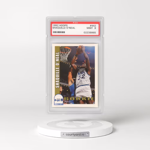 1992 Hoops #442 Shaquille O'Neal (PSA 9 MINT)