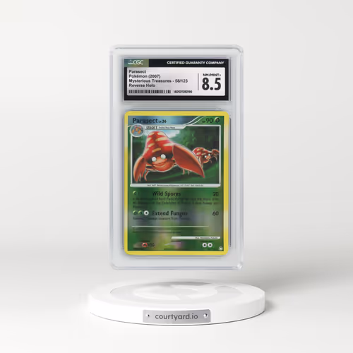 2007 Mysterious Treasures #58/123 Parasect - Reverse Holo (CGC 8.5 NM-MT+)
