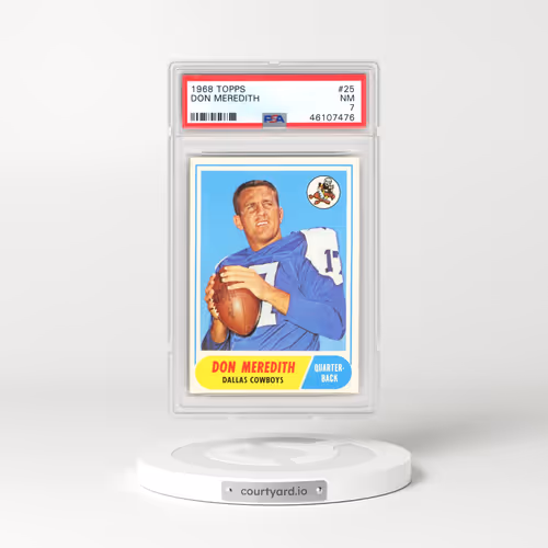1968 Topps #25 Don Meredith (PSA 7 NM)