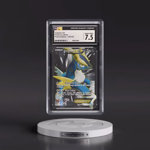 2013 Pokémon Black & White Plasma Storm #133 Cobalion EX - Holo Full Art (CGC 7.5 NM+)