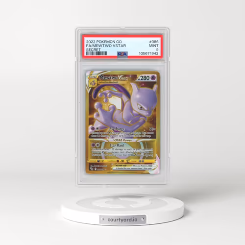 2022 Pokémon Go #086 Mewtwo Vstar - Full Art Secret (PSA 9 MINT)