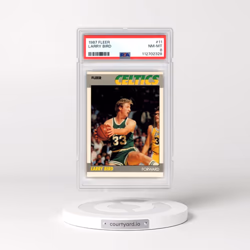 1987 Fleer #11 Larry Bird (PSA 8 NM-MT)