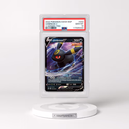 2022 Pokémon Swsh Black Star Promo #203 Umbreon V - Holo V Heroes Tins (PSA 10 GEM MINT)