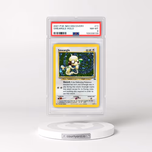 2001 Pokémon Neo Discovery #11 Smeargle - Holo (PSA 8 NM-MT)