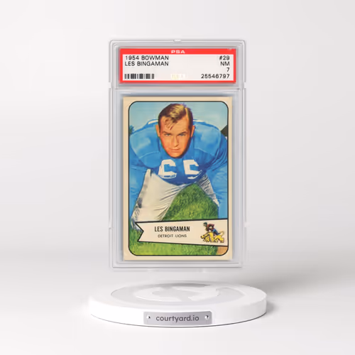 1954 Bowman #29 Les Bingaman (PSA 7 NM)