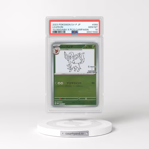 2023 Pokémon SV-P Promo #068 Leafeon - YU Nagaba X Pokemon Card Game Campaign (PSA 10 GEM MINT)