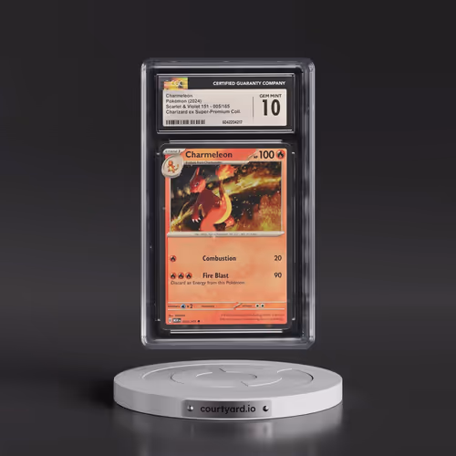 2024 Pokémon Mew EN-151 #005 Charmeleon - Charizard EX Super-Premium Collection (CGC 10 GEM MINT)
