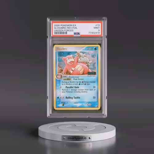 2005 Pokémon EX Unseen Forces #13 Slowbro - Reverse Foil (PSA 9 MINT)