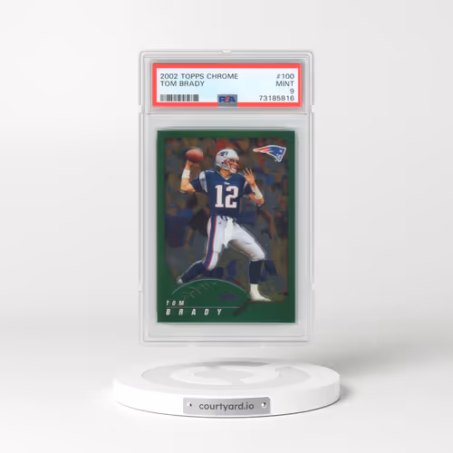 2002 Topps Chrome #100 Tom Brady (PSA 9 MINT)