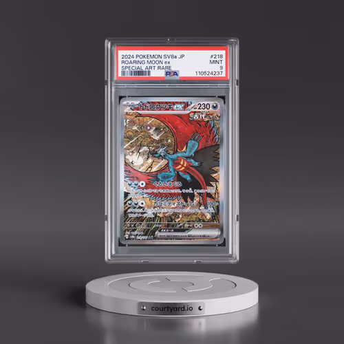 2024 Pokémon Sv8a-Terastal Fest EX #218 Roaring Moon EX - Holo Special Art Rare (PSA 9 MINT)
