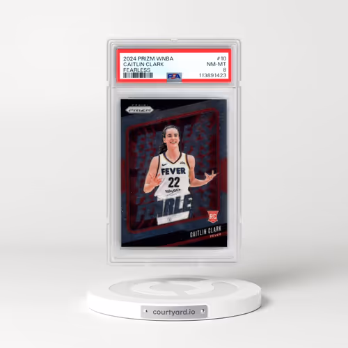 2024 Panini Prizm WNBA Fearless #10 Caitlin Clark (PSA 8 NM-MT)