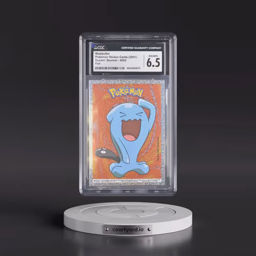 1999 Pokémon Sticker Cards (Dunkin' Boomer) - English #202 Wobbuffet - Foil (CGC 6.5 EX-NM+)