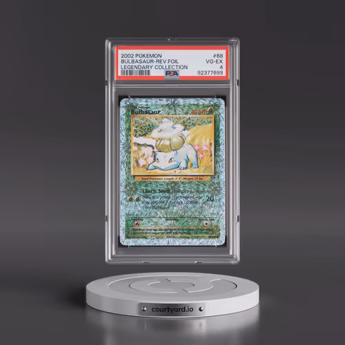2002 Pokémon Legendary Collection #68 Bulbasaur - Reverse Foil (PSA 4 VG-EX)