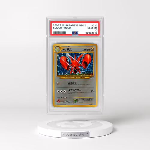 2000 Pokémon Neo 2 #212 Scizor - Holo (PSA 10 GEM MINT)