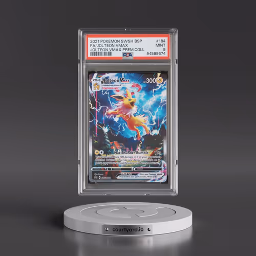 2021 Pokémon Swsh Black Star Promo #184 Jolteon Vmax - Full Art Jolteon Vmax Premium Collection (PSA