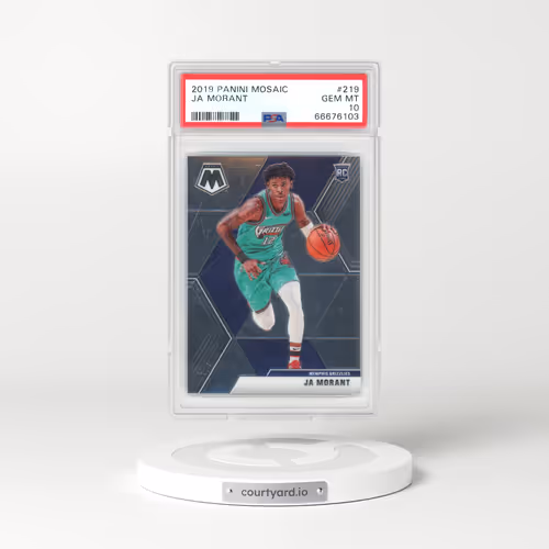 2019 Panini Mosaic #219 Ja Morant (PSA 10 GEM MINT)