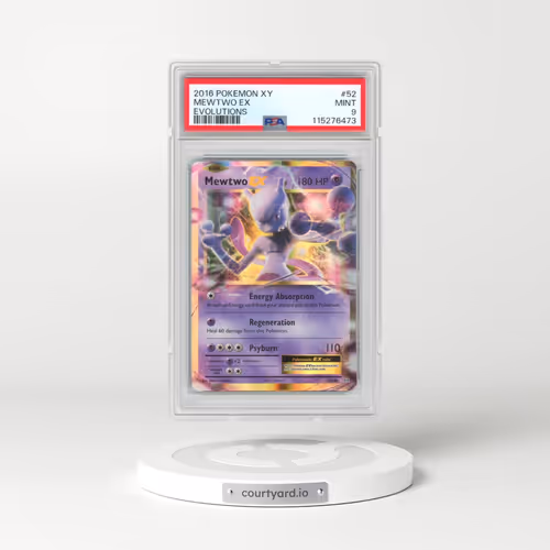 2016 Pokémon XY Evolutions #52 Mewtwo EX - Holo (PSA 9 MINT)
