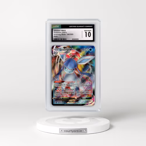 2021 Evolving Skies #041/203 Glaceon VMAX - Holo (CGC 10 GEM MINT)