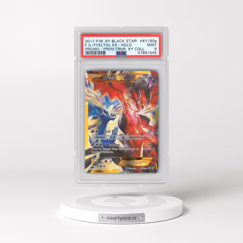 2017 Pokémon XY Black Star Promo #XY150a Yveltal EX - Holo Full Art Premium Trainer XY Collection (PSA 9 MINT)