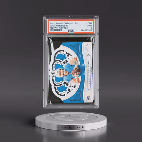 2020 Panini Chronicles Crown Royale #CR3 Justin Herbert (PSA 9 MINT)
