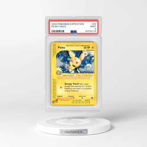 2002 Pokémon Expedition #22 Pichu - Holo (PSA 9 MINT)