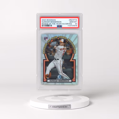 2023 Bowman Rookie of the Year Favorites #ROYF15 Gunnar Henderson (PSA 10 GEM MINT)