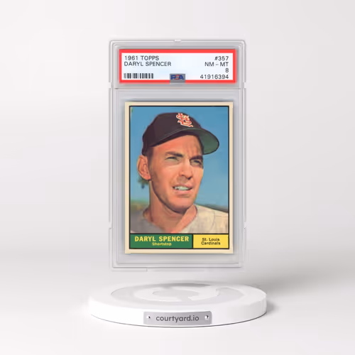 1961 Topps #357 Daryl Spencer (PSA 8 NM-MT)