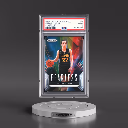 2024 Panini Caitlin Clark Collection Fearless #F2 Caitlin Clark (PSA 9 MINT)