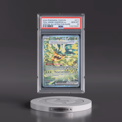 2024 Pokémon Twm EN-Twilight Masquerade #211 Teal Mask Ogerpon EX - Holo Special Illustration Rare (