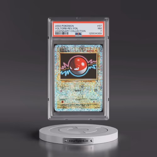 2002 Pokémon Legendary Collection #97 Voltorb - Reverse Foil (PSA 7 NM)