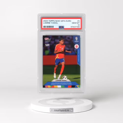 2024 Topps Now UEFA Euro #5 Lamine Yamal (PSA 10 GEM MINT)