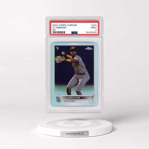 2022 Topps Chrome #225 CJ Abrams - SP (PSA 9 MINT)