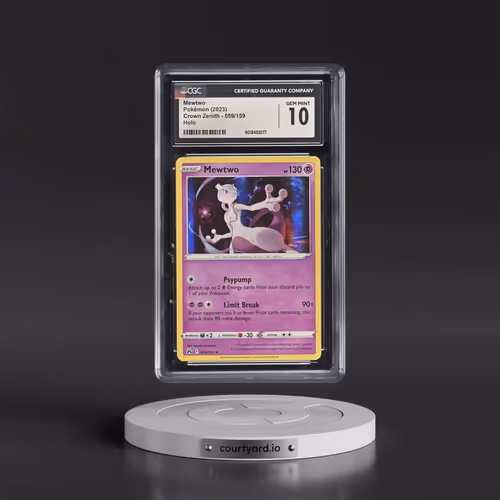 2022 Crown Zenith #059/159 Mewtwo - Holo (CGC 10 GEM MINT)