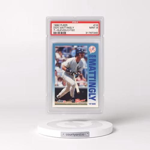 1992 Fleer 7-Eleven/Citgo #16 Don Mattingly (PSA 9 MINT)