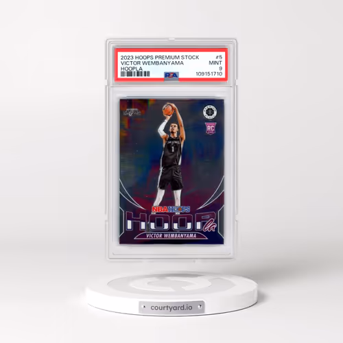 2023 Panini Hoops Premium Stock Hoopla #5 Victor Wembanyama (PSA 9 MINT)