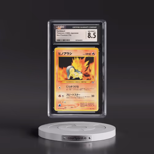 1999 Neo Premium File Cyndaquil - No Rarity (CGC 8.5 NM-MT+)