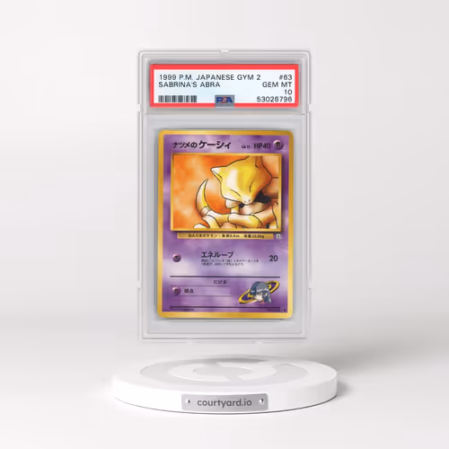 1999 Pokémon Gym 2 #63 Sabrina's Abra (PSA 10 GEM MINT)