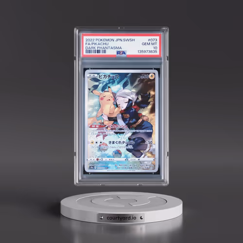 2022 Pokémon Sword & Shield Dark Phantasma #073 Pikachu - Full Art (PSA 10 GEM MINT)
