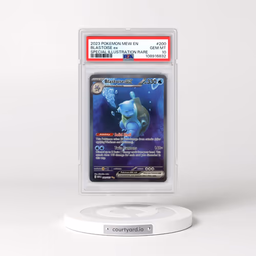 2023 Pokémon Mew EN-151 #200 Blastoise EX - Holo Special Illustration Rare (PSA 10 GEM MINT)