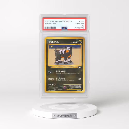 2001 Pokémon Neo 4 #228 Houndour (PSA 10 GEM MINT)