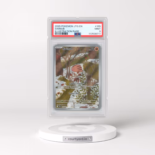 2025 Pokémon Jtg EN-Journey Together #165 Swinub - Illustration Rare (PSA 9 MINT)