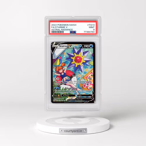 2022 Pokémon Sword & Shield Astral Radiance #TG13 Starmie V - Holo Full Art (PSA 9 MINT)