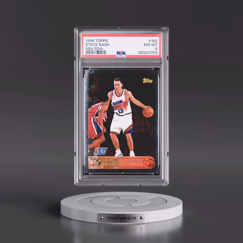 1996 Topps #182 Steve Nash - NBA 50th (PSA 8 NM-MT)