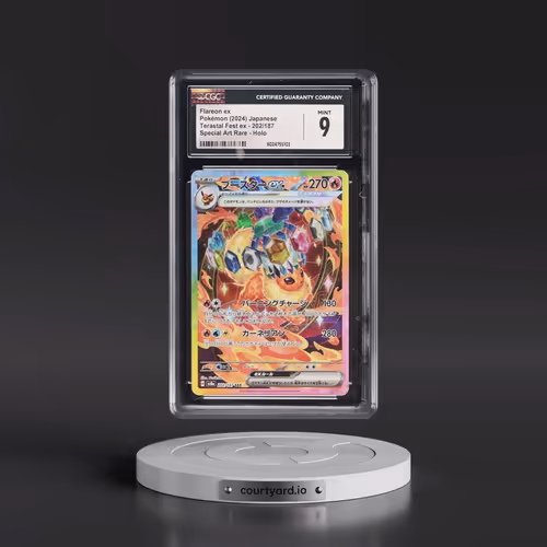 2024 Pokémon Sv8a-Terastal Fest EX #202 Flareon EX - Holo Special Art Rare (CGC 9 MINT)