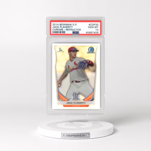 2014 Bowman Draft Picks #CDP30 Jack Flaherty - Chrome-Refractor (PSA 10 GEM MINT)