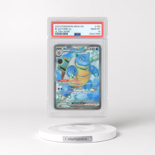2023 Pokémon Mew EN-151 #184 Blastoise EX - Holo Ultra Rare (PSA 10 GEM MINT)