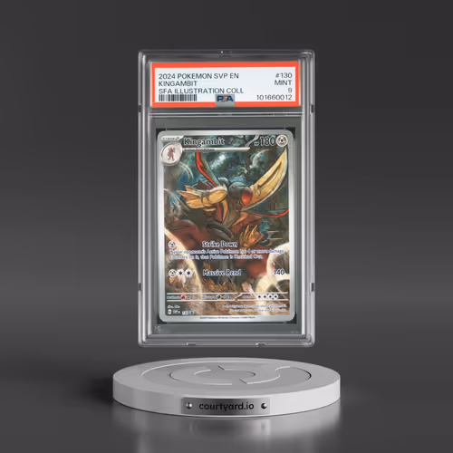 2024 Pokémon Svp EN-SV Black Star Promo #130 Kingambit - Shrouded Fable Illustration Collection (PSA 9 MINT)